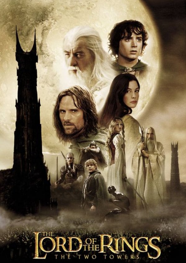 'The Lord Of The Rings: The Two Towers' movie poster