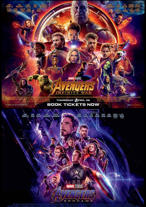 'Avengers: Infinity War + Avengers: Endgame' movie poster
