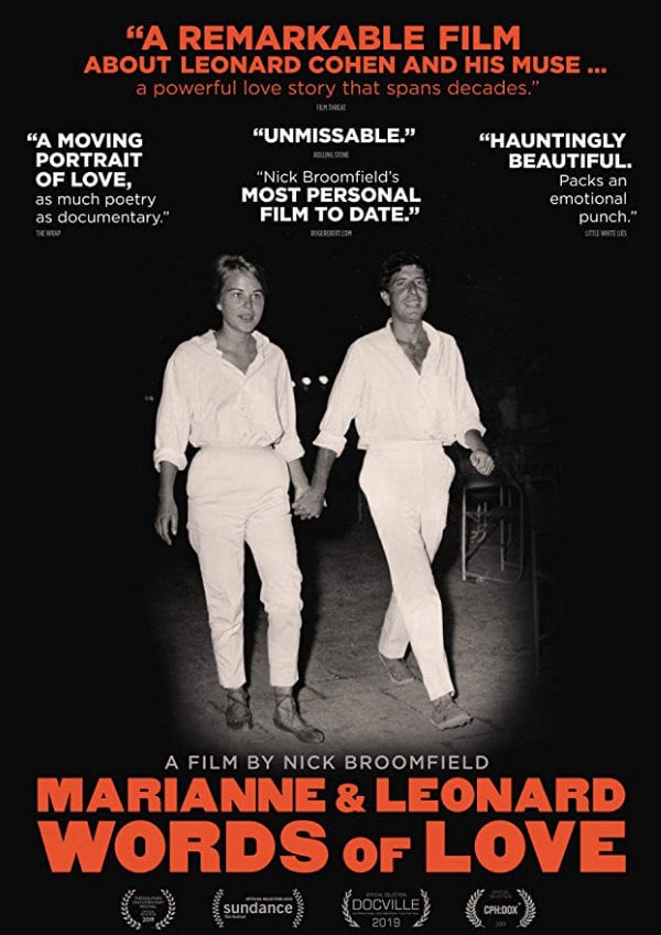 'Marianne & Leonard: Words Of Love' movie poster
