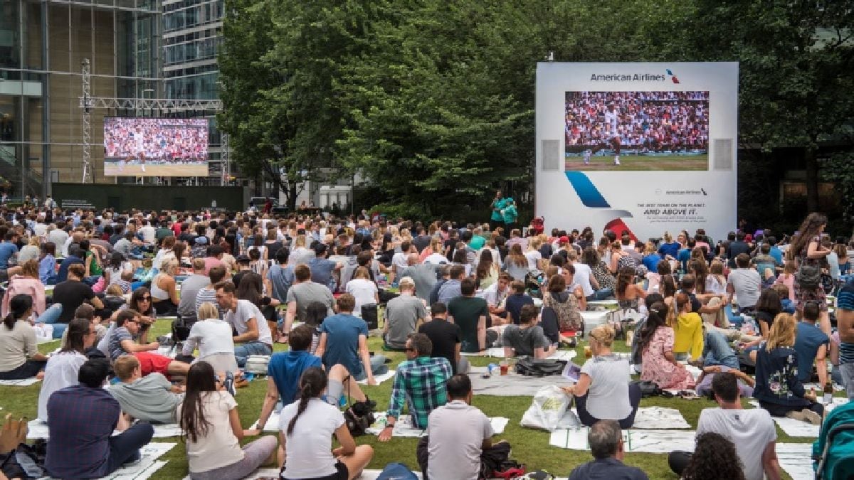 Summer Screens at Canary Wharf